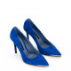 Albano Дамски сини обувки велур - изглед 2