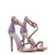 Albano Дамски розови сандали с камъчета - изглед 4