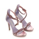 Albano Дамски розови сандали с камъчета - изглед 2