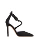 Albano Дамски черни обувки текстил - изглед 1