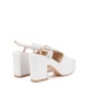Albano Дамски бели сандали с платформа - изглед 3