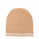 MOSCHINO Дамска бежова плетена шапка - изглед 1