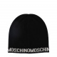 MOSCHINO Дамска черна плетена шапка - изглед 1