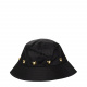 MOSCHINO Дамска черна шапка с периферия - изглед 2