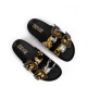 VERSACE JEANS Дамски черни чехли - изглед 2 - Pepina VERSACE JEANS Дамски черни чехли - изглед 2