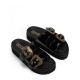 VERSACE JEANS Дамски черни чехли - изглед 2