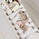STOKTON Дамски бели обувки с брошка - изглед 4