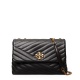 TORY BURCH Дамска черна чанта KIRA CHEVRON - изглед 1 - Pepina TORY BURCH Дамска черна чанта KIRA CHEVRON - изглед 1