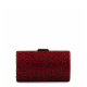 Anna Cecere Дамска червена чанта с камъни - изглед 1