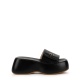 Baldinini Дамски черни чехли с платформа - изглед 1