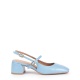 Bianca Di Дамски сини обувки с отворена пета - изглед 1