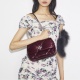 TORY BURCH Дамска чанта бордо Kira Diamond - изглед 3