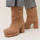 INUIKII Дамски вълнени ботуши Curly High Heel - изглед 3 - Pepina INUIKII Дамски вълнени ботуши Curly High Heel - изглед 3