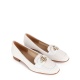 LUCA GROSSI Дамски бели мокасини рафия - изглед 2