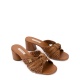CASADEI Дамски кафяви чехли Suncity - изглед 2