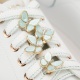 TOSCA BLU Дамски бели спортни обувки с пеперуди - изглед 4