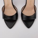 ALBANO Дамски черни чехли с ток - изглед 3 - Pepina ALBANO Дамски черни чехли с ток - изглед 3