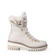 NEW ITALIA SHOES Дамски бели боти с вълна Аnna - изглед 1