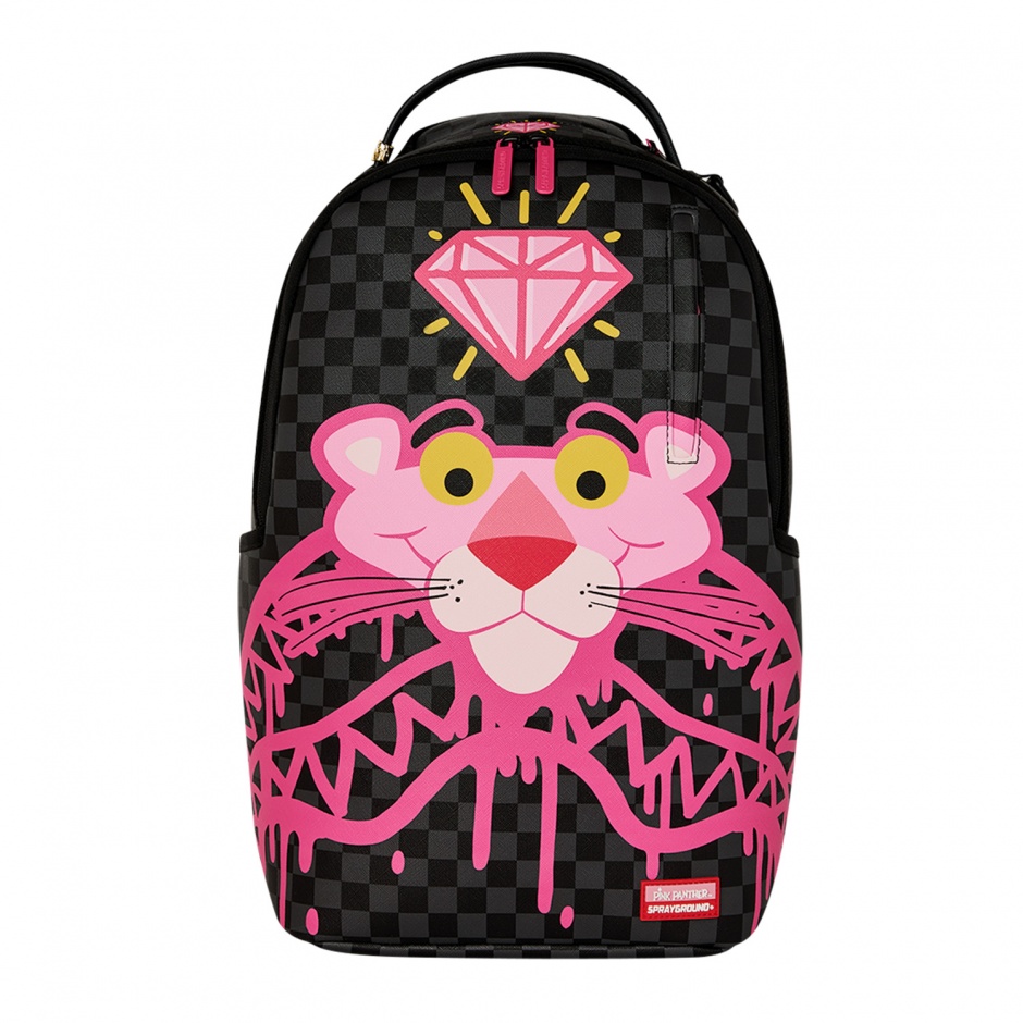 SPRAYGROUND Раница PINK PARTHER DRIPPY DIAMONDS - изглед 1 - Pepina SPRAYGROUND Раница PINK PARTHER DRIPPY DIAMONDS - изглед 1