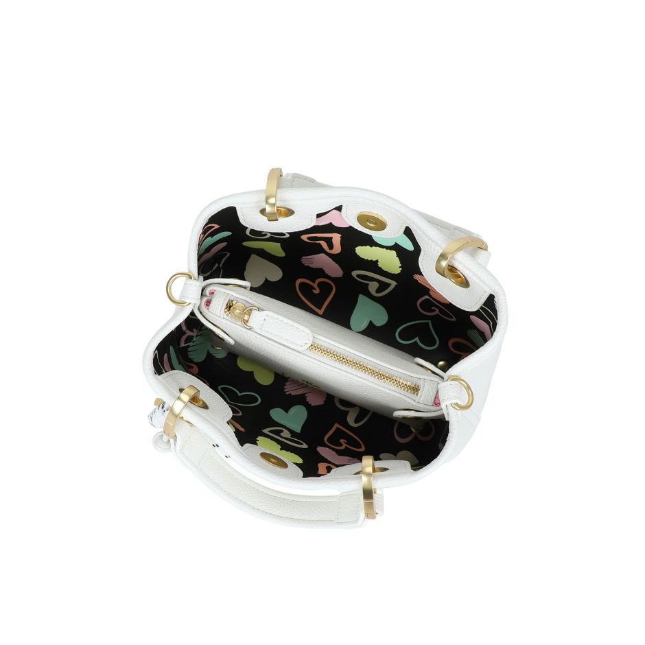 BRACCIALINI Дамска бяла чанта Beth Jewels Мini - изглед 4