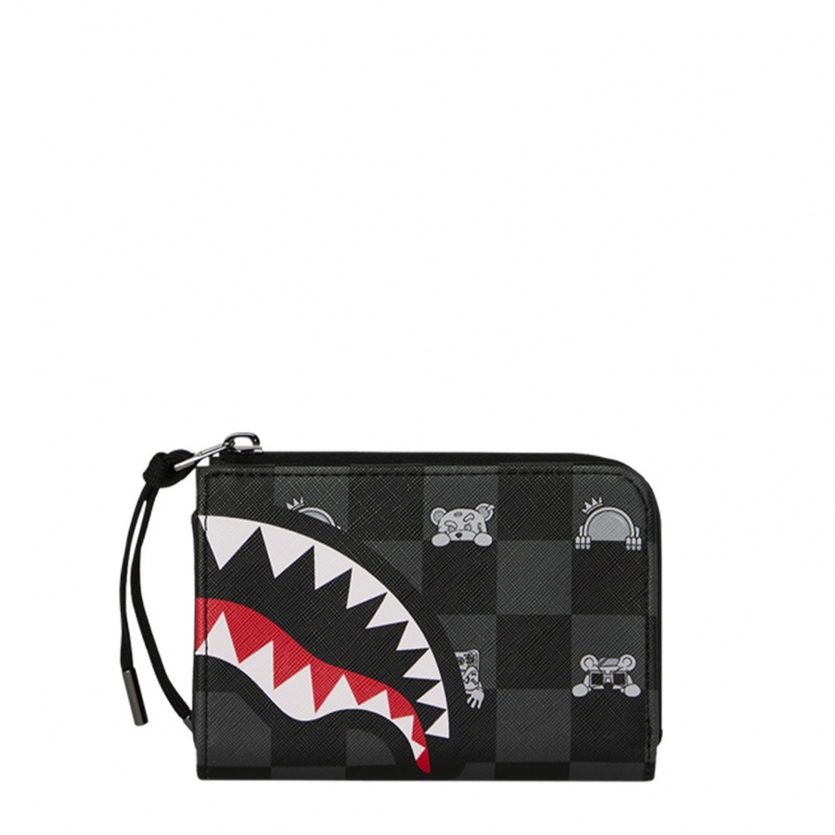 SPRAYGROUND Портфейл GRAY PEEKING CHARACTER - изглед 2 - Pepina SPRAYGROUND Портфейл GRAY PEEKING CHARACTER - изглед 2