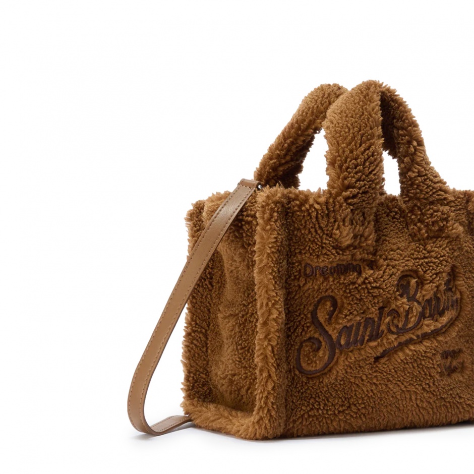 SAINT BARTH Дамска кафява чанта Vanity Teddy - изглед 2