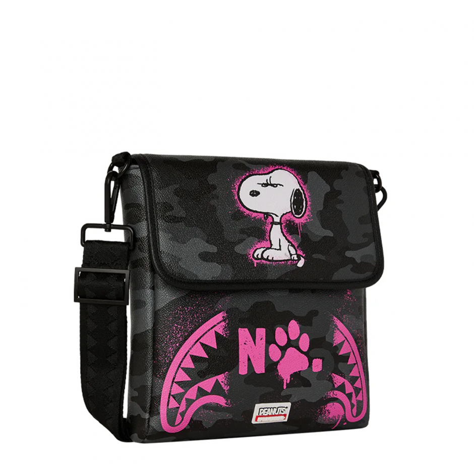 SPRAYGROUND Чанта за рамо PEANUTS SNOOPY PINK STENCIL - изглед 2