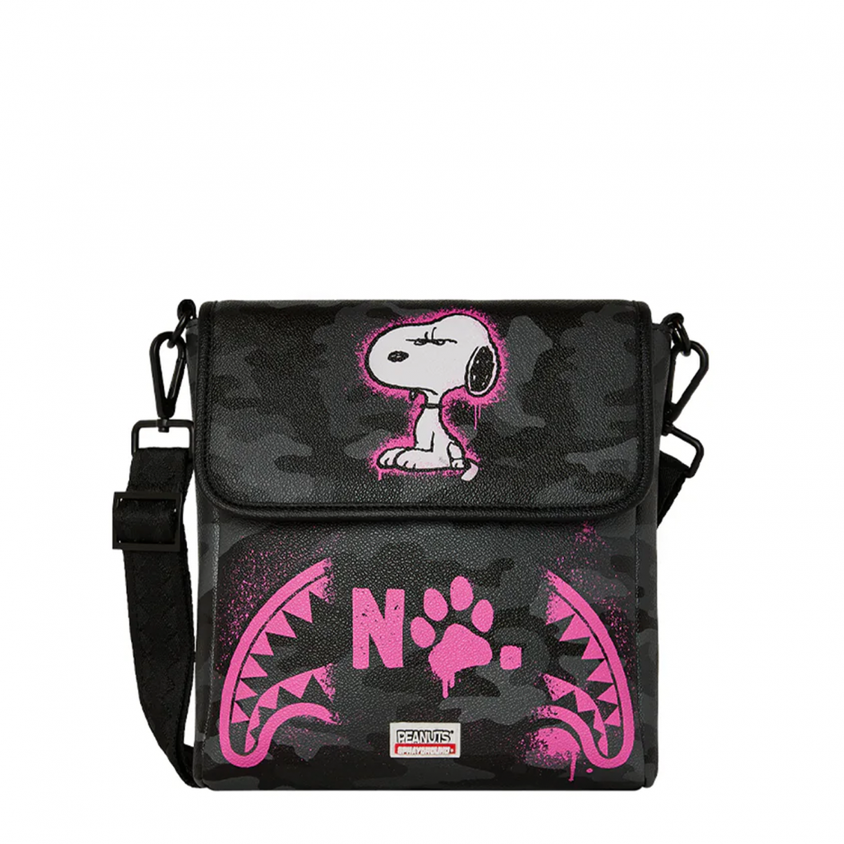 SPRAYGROUND Чанта за рамо PEANUTS SNOOPY PINK STENCIL - изглед 1