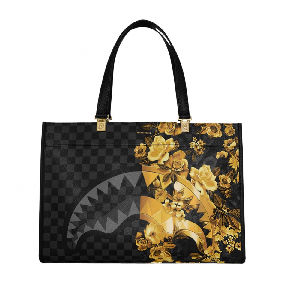 SPRAYGROUND Чанта GOLD FLORAL REMIX - изглед 1