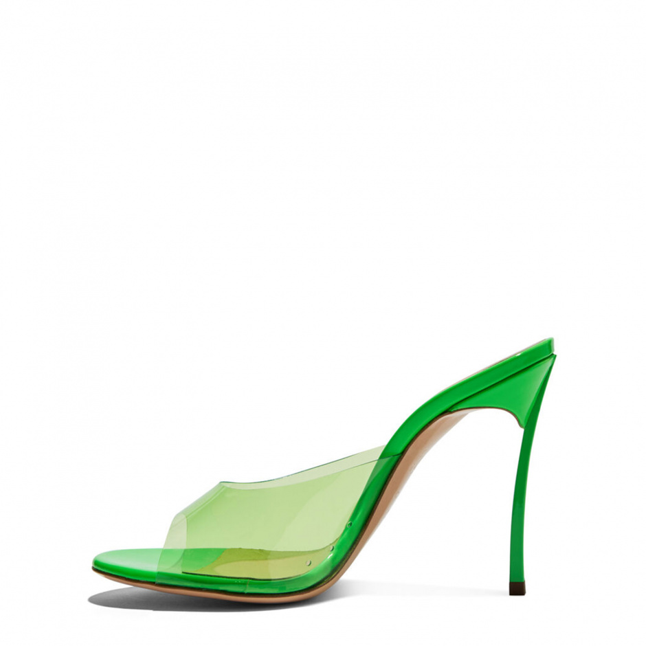 Casadei Дамски зелени сандали с ток BLADE - изглед 3