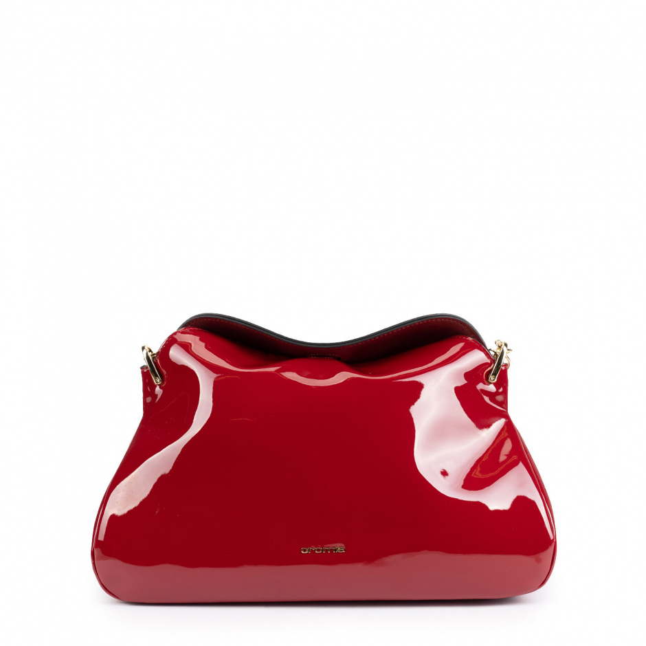 Cromia Дамска червена чанта лак - изглед 1