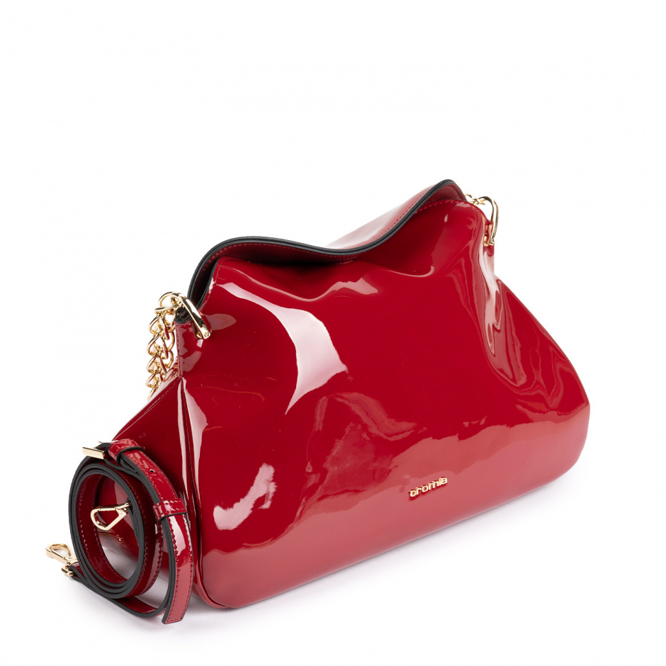 Cromia Дамска червена чанта лак - изглед 2
