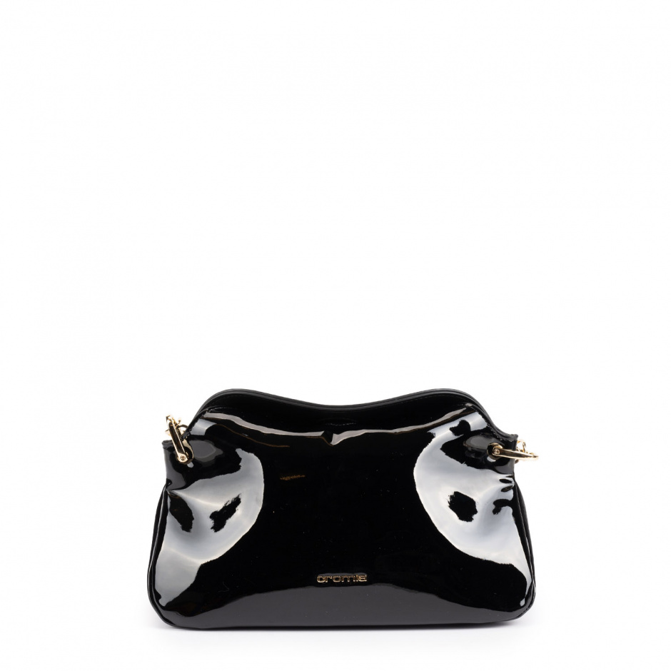 Cromia Дамска черна чанта лак - изглед 1