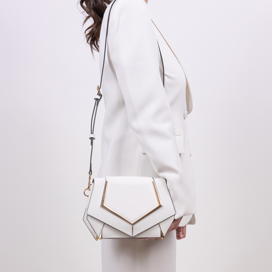 Cromia Дамска бяла чанта - изглед 4