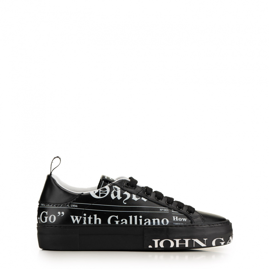 John Galliano Мъжки черни спортни обувки - изглед 1