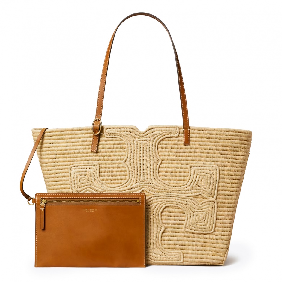 TORY BURCH Дамска чанта рафия Ella - изглед 2 - Pepina TORY BURCH Дамска чанта рафия Ella - изглед 2