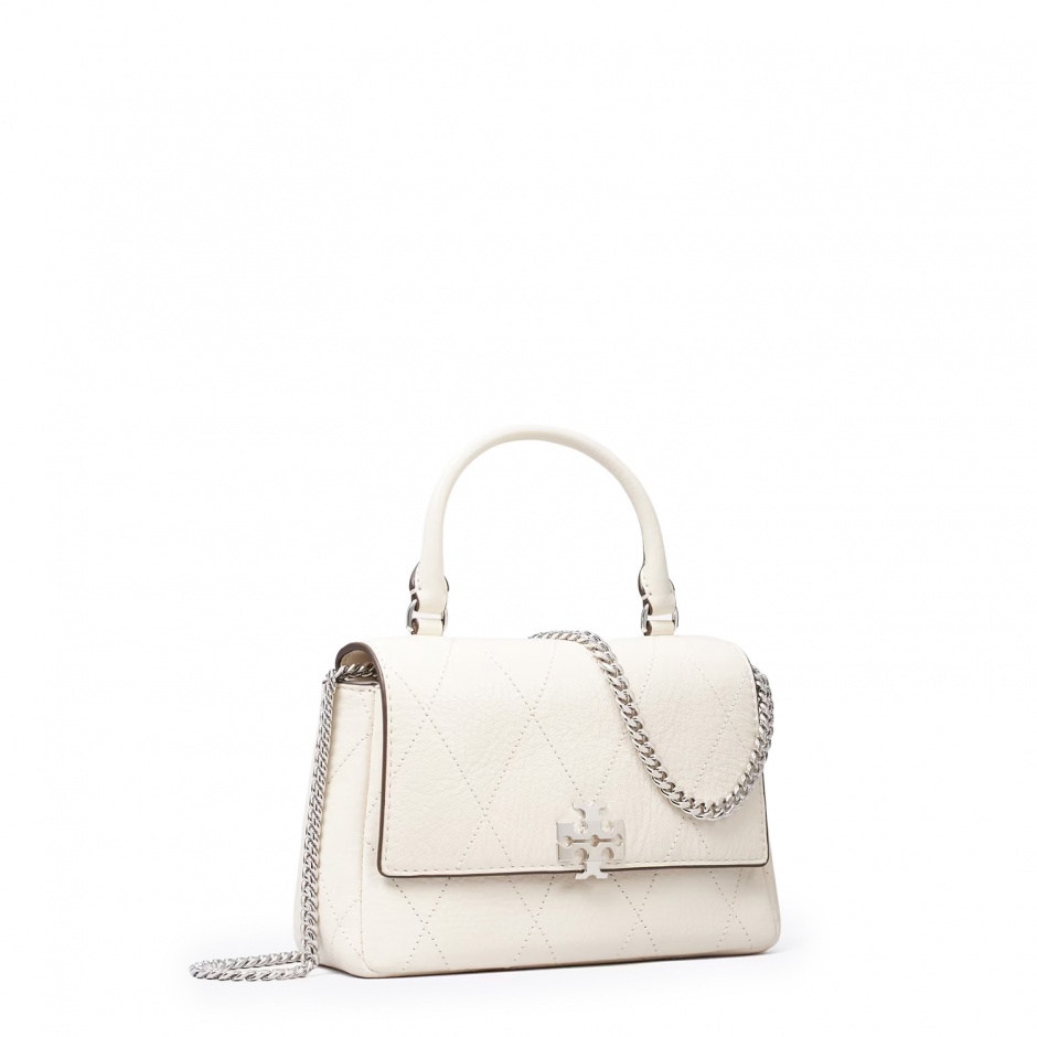 TORY BURCH Дамска бяла чанта Mini Charlie - изглед 2 - Pepina TORY BURCH Дамска бяла чанта Mini Charlie - изглед 2