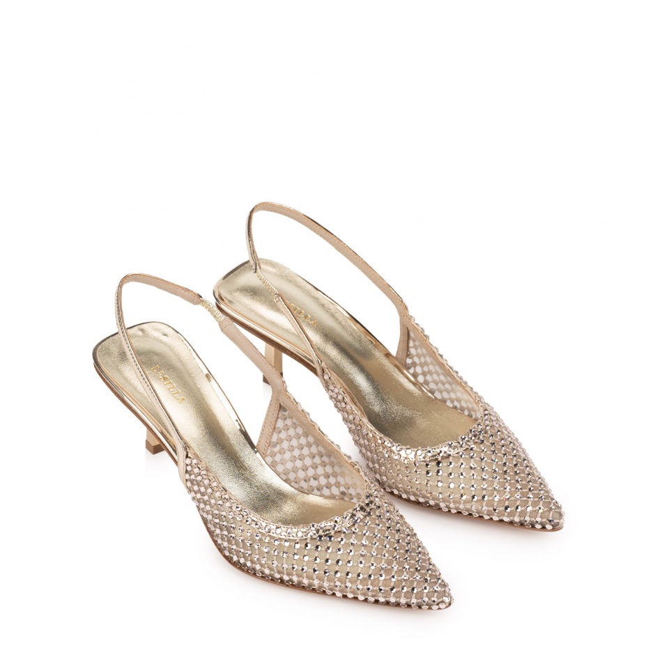 Le Silla Дамски елегантни обувки с камъчета - изглед 2