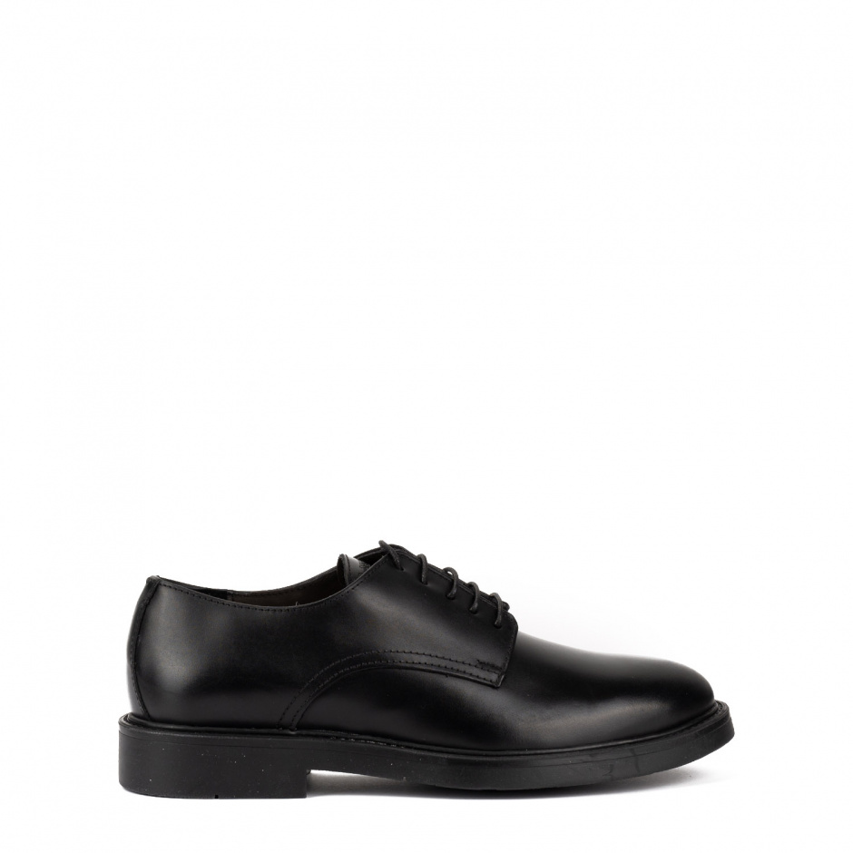 La Martina Мъжки черни кожени обувки - изглед 1