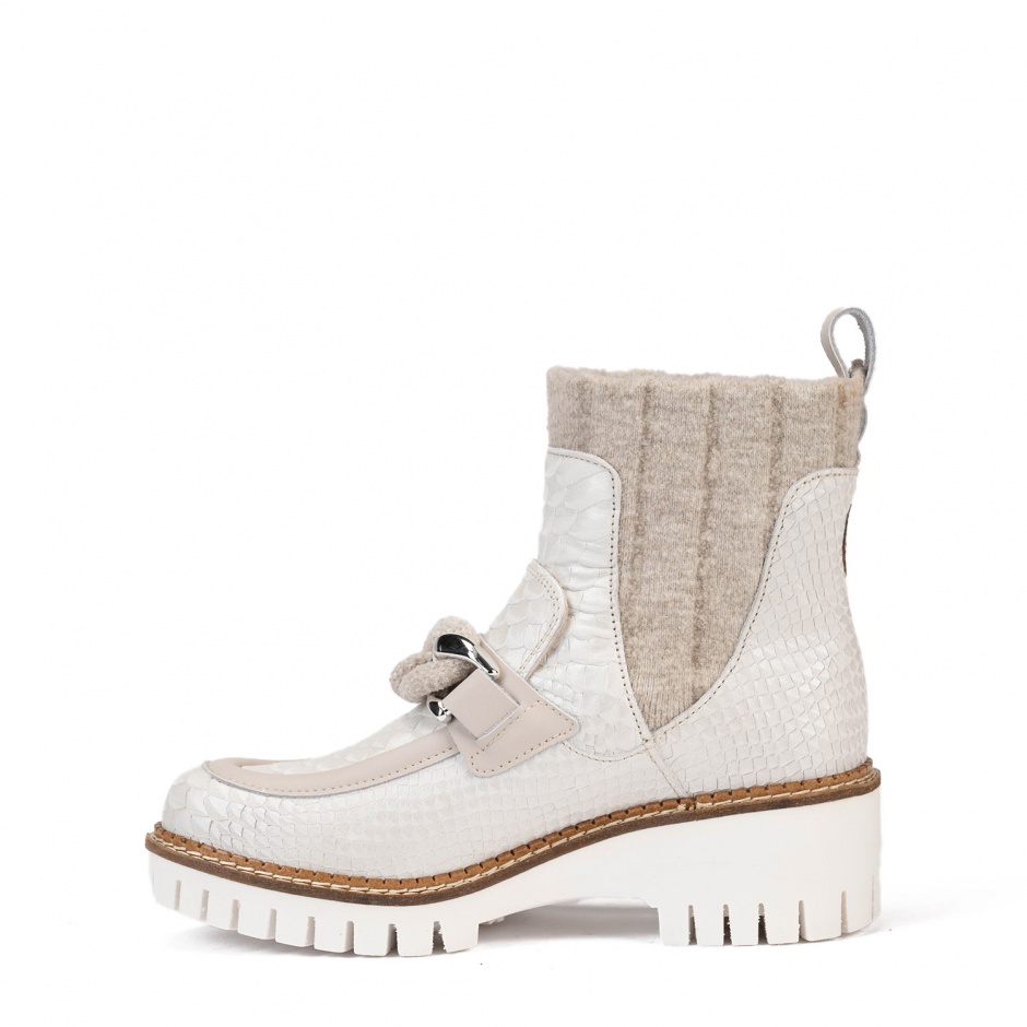 NEW ITALIA SHOES Дамски бели боти - изглед 3 - Pepina NEW ITALIA SHOES Дамски бели боти - изглед 3