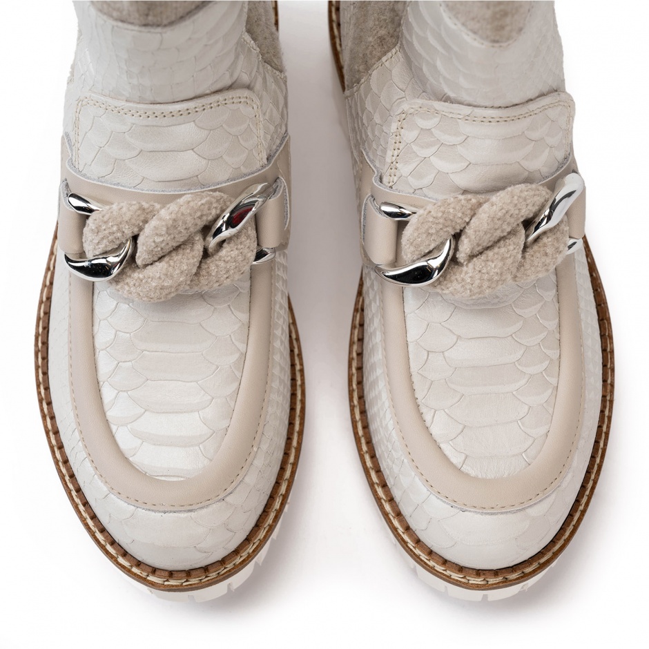 NEW ITALIA SHOES Дамски бели боти - изглед 5 - Pepina NEW ITALIA SHOES Дамски бели боти - изглед 5