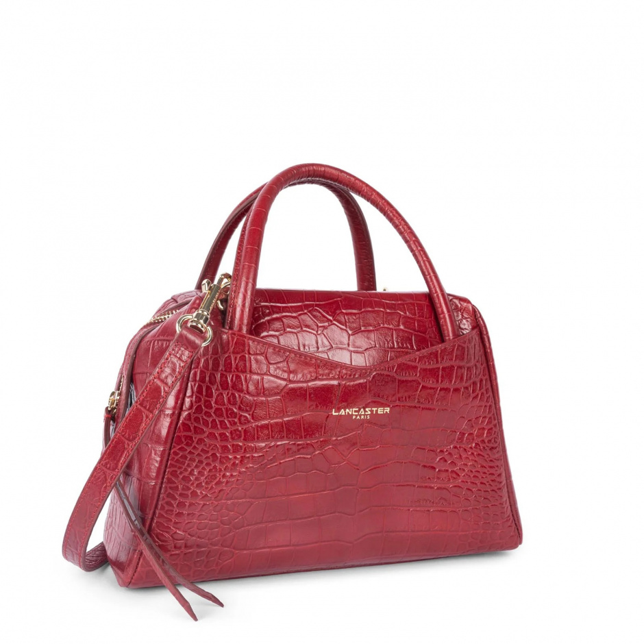 LANCASTER Дамска червена чанта Exotic Croco - изглед 2