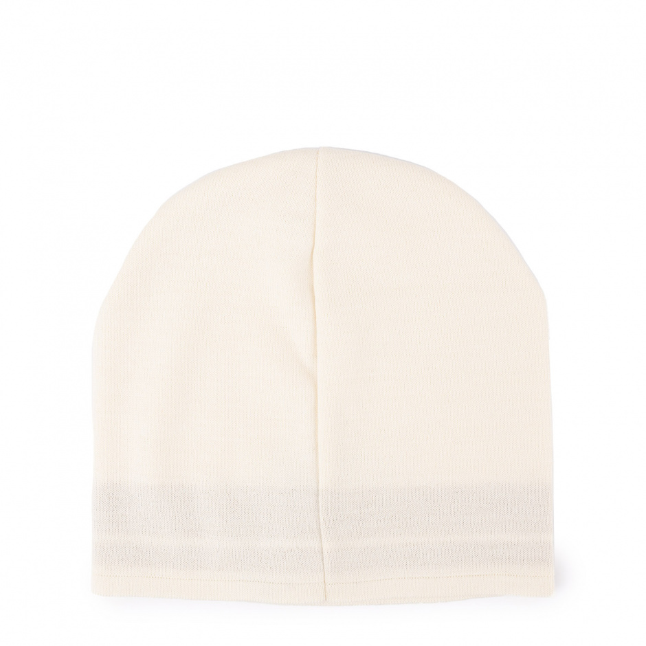 MOSCHINO Дамска бяла плетена шапка - изглед 2