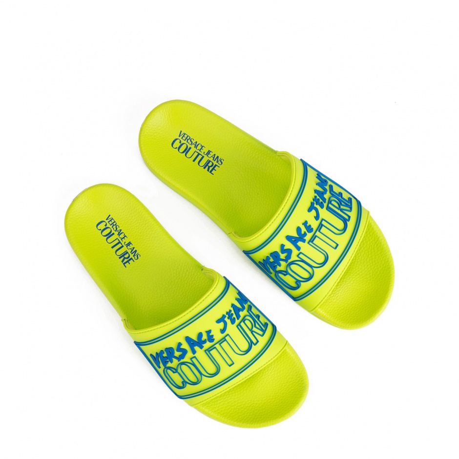 VERSACE JEANS Зелени гумени джапанки - изглед 2 - Pepina VERSACE JEANS Зелени гумени джапанки - изглед 2