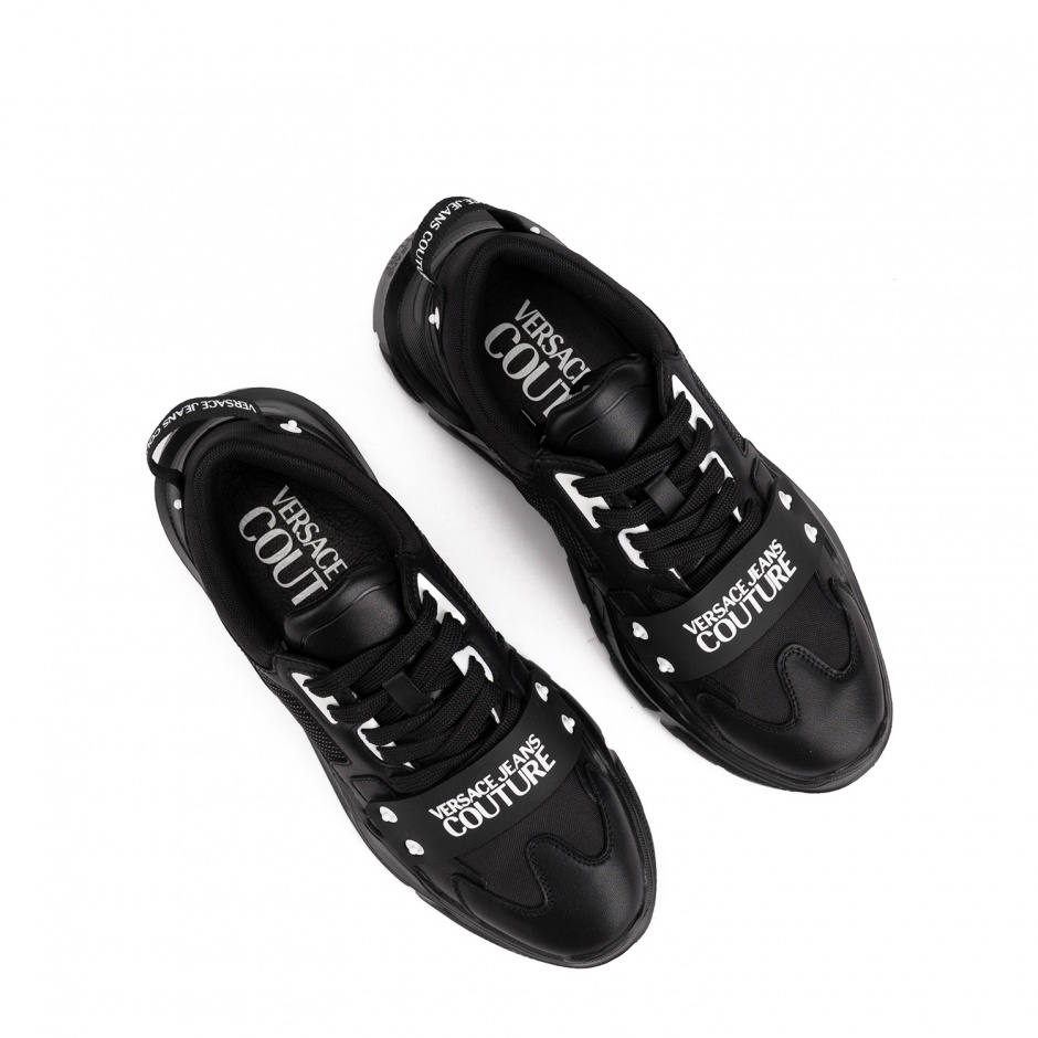 VERSACE JEANS Мъжки черни маратонки - изглед 4 - Pepina VERSACE JEANS Мъжки черни маратонки - изглед 4