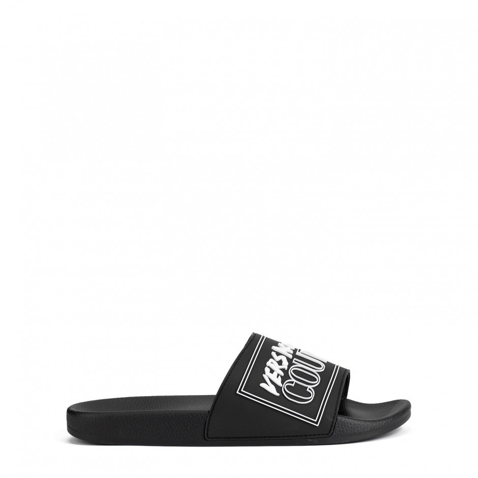 VERSACE JEANS Черни гумени джапанки - изглед 1 - Pepina VERSACE JEANS Черни гумени джапанки - изглед 1