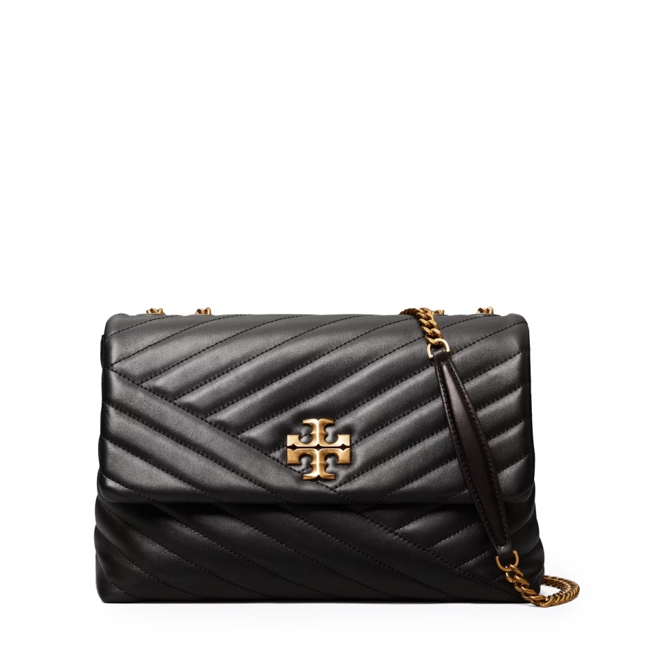TORY BURCH Дамска черна чанта KIRA CHEVRON - изглед 1 - Pepina TORY BURCH Дамска черна чанта KIRA CHEVRON - изглед 1