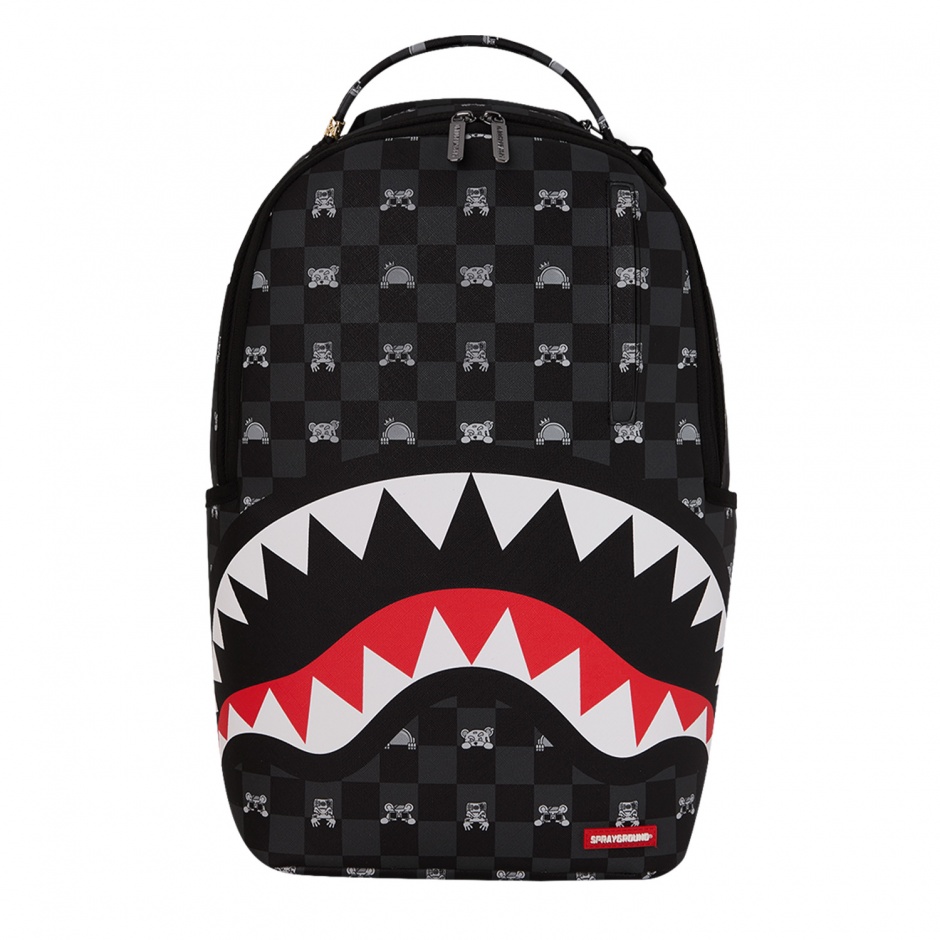 SPRAYGROUND Раница GRAY PEEKING CHARACTER - изглед 1 - Pepina SPRAYGROUND Раница GRAY PEEKING CHARACTER - изглед 1