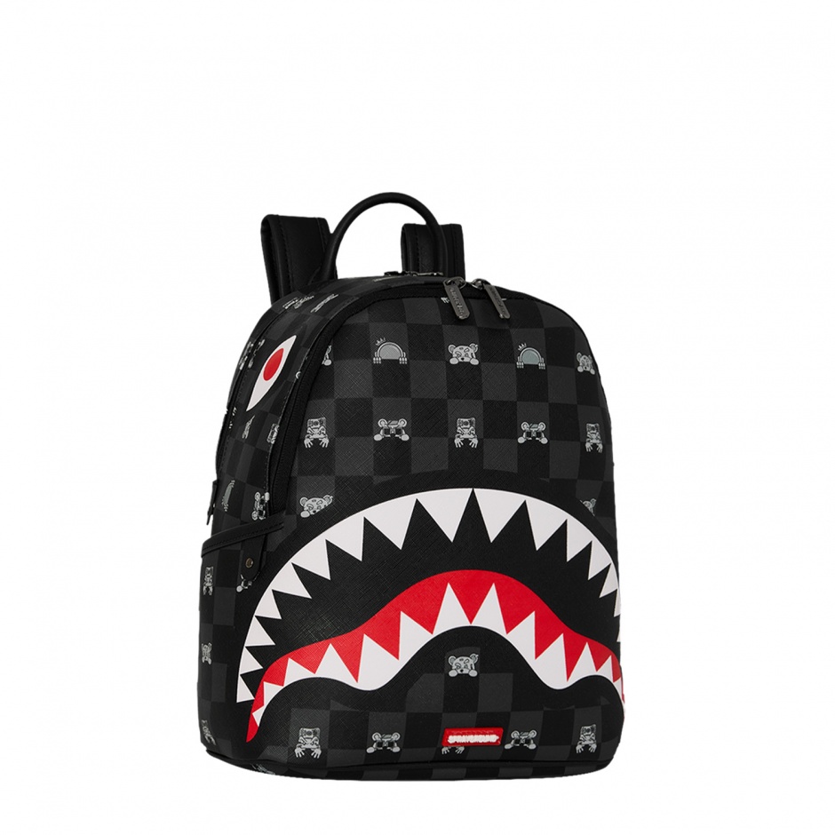 SPRAYGROUND Раница GRAY PEEKING CHARACTER - изглед 2 - Pepina SPRAYGROUND Раница GRAY PEEKING CHARACTER - изглед 2