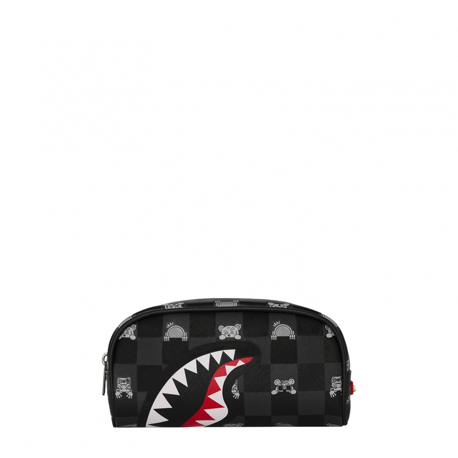 SPRAYGROUND Несесер GRAY PEEKING CHARACTER - изглед 3 - Pepina SPRAYGROUND Несесер GRAY PEEKING CHARACTER - изглед 3